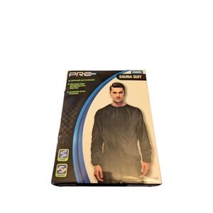 PR Strength Unisex Sauna Suit Lightweight‎ Accelerates Sweat Production XL Black